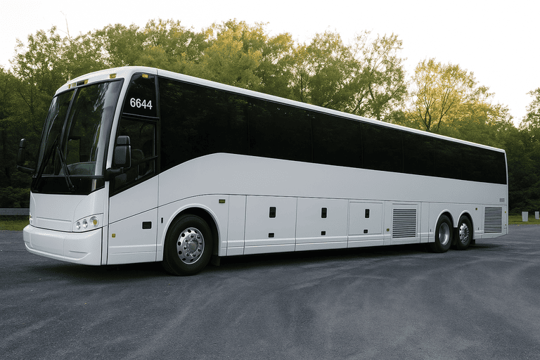 exterior of Virginia Beach Coach Bus Service coach bus
