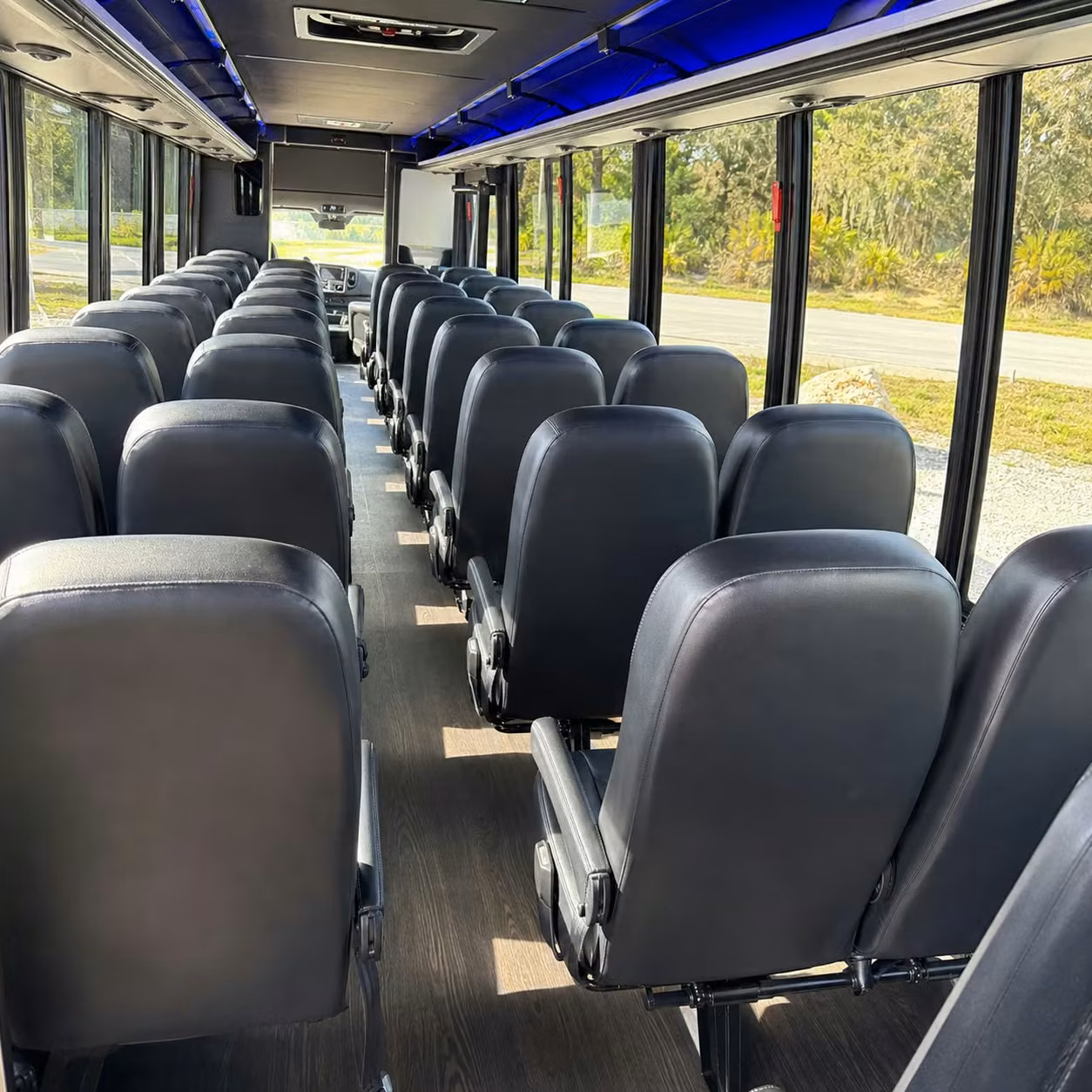 25 passenger minibus interior