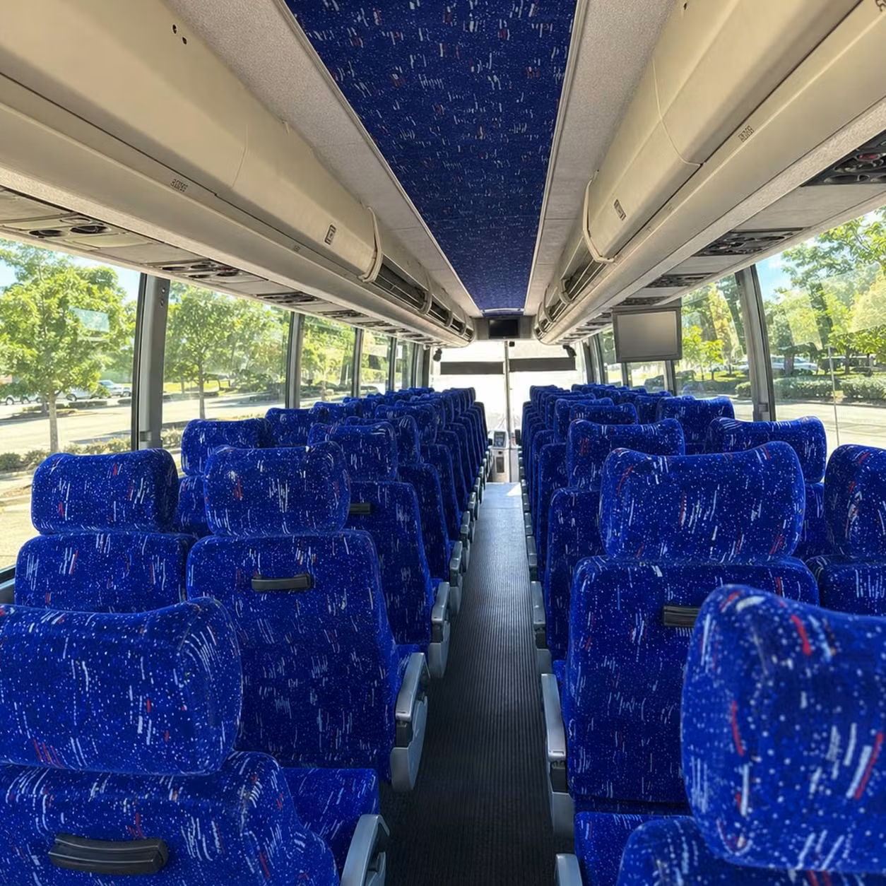 virginia beach charter bus interior