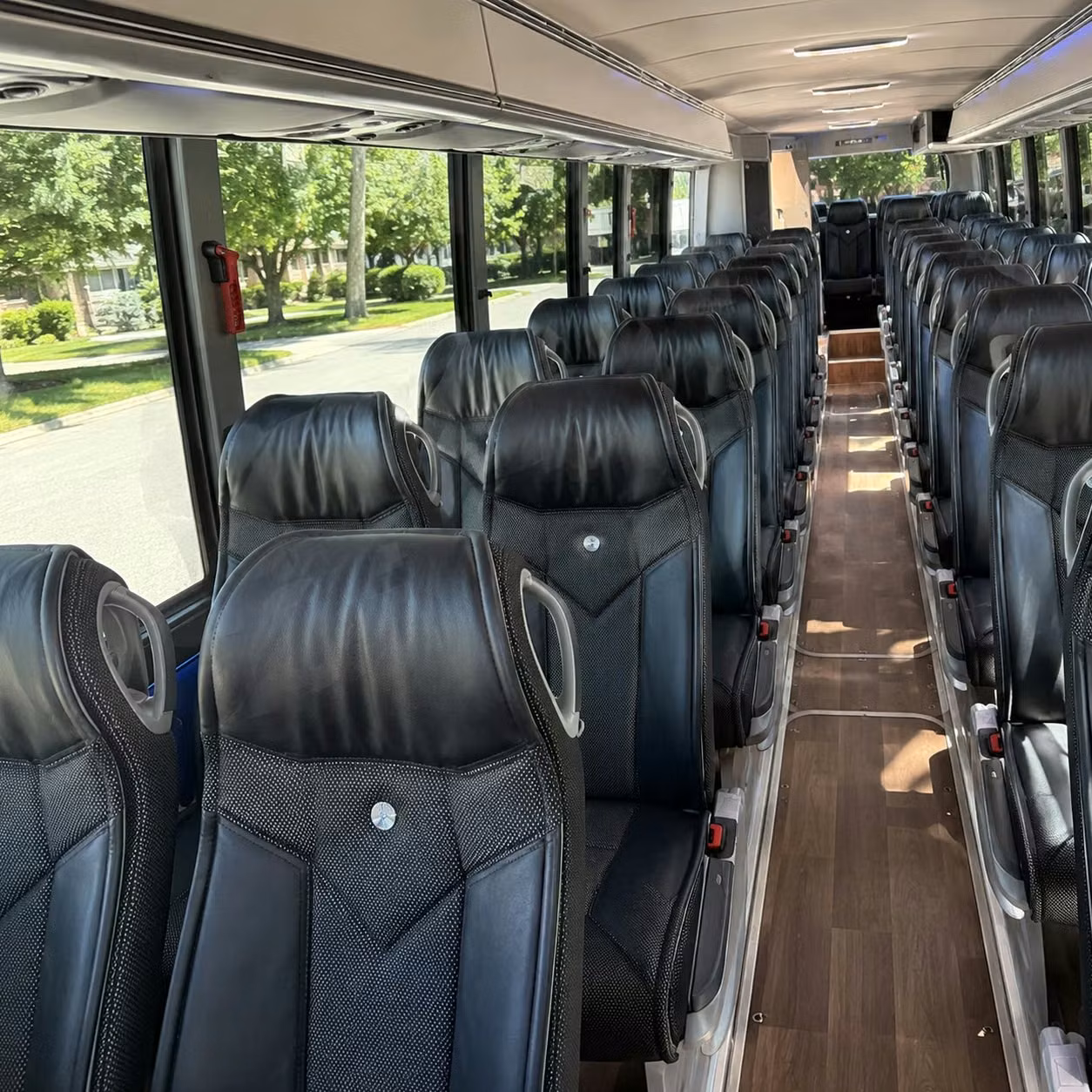 virginia beach charter bus rental interior